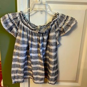 Navy/Gray casual women’s top